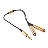 3.5mm Headphone Jack Y Splitter Audio Adapter Cable