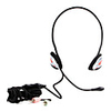 3.5mm Jack Stereo Headset with Fixed Microphone (Black Red)