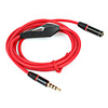 3.5mm Male to Female AUX Audio Extension Cable with Microphone for iPhone 4 , 4S and iPad