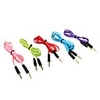 3.5mm Male to Male Audio Connection Flat Cable (100cm Length,  Assorted Color)