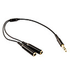 3.5mm Metallic Audio Headphone Splitter Adapter