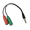 3.5mm Stereo 4-Position Plug to 3.5mm Mic Headphone Jack for iPhone Audio Adapter