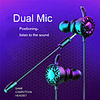 3.5mm Stereo Headset Gaming Earphones Wired Games in Ear Earphone Microphone Gaming Headset