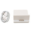 3.5mm USB Data Charging Docking Station with Cable for iPad (White)