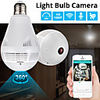 360 Degree LED Light 1080P Wireless Panoramic Home Security WiFi CCTV Fisheye Bulb Lamp 2MP IP Camera with Microphone