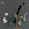 360 Punch-Free Universal Adjustable Shower Bracket Bathroom Shower Head Holder Nozzle Shower Fixed Base Creative Shower Rack
