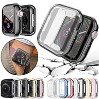 360 Slim Watch Cover for Apple Watch Case 6 SE 5 4 3 2 1 42 MM 38 MM Soft Clear TPU Screen Protector 2 in 1