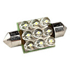 36cm 9-LED White Light Festoon Bulb for Car License Plate/Dome/Tail/Door Lamps (DC 12V)