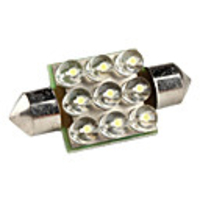 36cm 9-LED White Light Festoon Bulb for Car License Plate/Dome/Tail/Door Lamps (DC 12V)