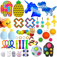36PCS Pack Sensory Toy Set Antistress Relief Autism Anxiety Anti Stress Bubble for Kids Adults miniinthebox