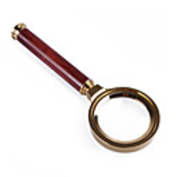 36x8 Handheld Magnifier with Wooden Handle