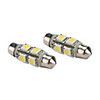 37mm 1.5W 8x5050 SMD White Light Festoon LED Bulb