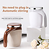 380ML Automatic Stirring Coffee Cup Stainless Steel Magnetized Cup Automatic Mixing Milk Coffee Mug With Lid Office Water Cup