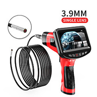 3.9 mm endoscope high definition camera 4.3 inch one-piece hand-held screen for industrial pipe electronic air conditioning for sewer channel hard wire 5m with 32G TF card