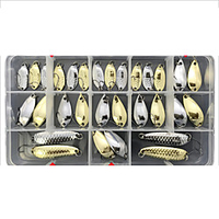 39 pcs Lure kit Fishing Lures Spoons lifelike Sinking Bass Trout Pike Sea Fishing Lure Fishing Freshwater and Saltwater miniinthebox