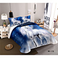 3D Animal Digital Print 3 Pieces Bedding Set Duvet Cover Set Modern Comforter Cover Ultra Soft Hypoallergenic Microfiber and Easy Care(Include 1 Duvet Cover and 1 or2 Pillowcases)