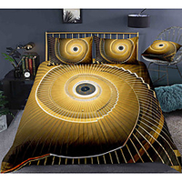 3D Black Hole 3-Piece Duvet Cover Set Hotel Bedding Sets Comforter Cover with Soft Lightweight Microfiber,  Include 1 Duvet Cover,  2 Pillowcases for Double/Queen/King(1 Pillowcase for Twin/Single) miniinthebox