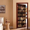 3D Bookcase Self-adhesive Creative Door Stickers Living Room DIY Decoration Home Waterproof Wall Stickers