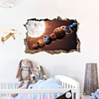 3D Broken Wall Star Series Wall Stickers Home Children