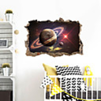 3D Broken Wall Star Sky Wall Sticker Home Children