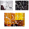3D Crystal Pattern Shapes Wall Stickers Mirror Wall Stickers Decorative Wall Stickers Acrylic Home Decoration Wall Decal Wall Decoration 1pc