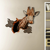 3D Cute Giraffe Cartoon Home Children