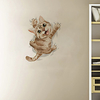 3D Cute Scratching Wall Cat Cartoon Home Children