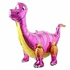 3d dinosaur balloons foil standing green dinosaur tanystropheus dragon wedding baby shower birthday party decoration supplies boy kids toys gift (pink)