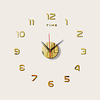 3D DIY Wall Clock Decor Sticker Mirror Frameless Large DIY Wall Clock Kit for Home Living Room Bedroom Office Decoration miniinthebox