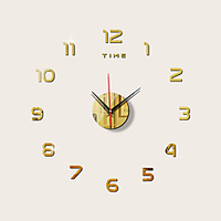 3D DIY Wall Clock Decor Sticker Mirror Frameless Large DIY Wall Clock Kit for Home Living Room Bedroom Office Decoration miniinthebox