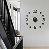 3D DIY Wall Clock Frameless Mirror Wall Sticker Home Decor for Living Room Bedroom