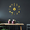 3D DIY Wall Clock Frameless Mirror Wall Sticker Home Decor for Living Room Bedroom