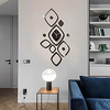 3D DIY Wall Clock Roman Numerals Clock Frameless Mirror Wall Sticker Home Decor for Living Room Bedroom