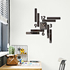 3D DIY Wall Clock Roman Numerals Clock Frameless Mirror Wall Sticker Home Decor for Living Room Bedroom