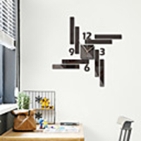3D DIY Wall Clock Roman Numerals Clock Frameless Mirror Wall Sticker Home Decor for Living Room Bedroom