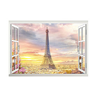 3D False Window Sunrise Tower Home Children