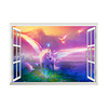 3D False Window White Pegasi Wings Home Children