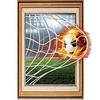 3D Football Wall Stickers Bedroom Office Pre-pasted PVC Home Decoration Wall Decal 1pc
