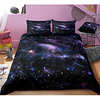 3D Galaxy Print 3-Piece Duvet Cover Set Hotel Bedding Sets Comforter Cover with Soft Lightweight Microfiber,  Include 1 Duvet Cover,  2 Pillowcases for Double/Queen/King(1 Pillowcase for Twin/Single) miniinthebox