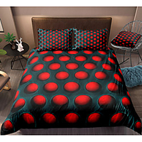 3D Hole Print Honeycomb 3-Piece Duvet Cover Set Hotel Bedding Sets Comforter Cover with Soft Lightweight Microfiber For Holiday Decoration(Include 1 Duvet Cover and 1or 2 Pillowcases) miniinthebox