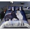 3d horse print 3-piece duvet cover set hotel bedding sets comforter cover with soft lightweight microfiber,  include 1 duvet cover,  2 pillowcases for double/queen/king(1 pillowcase for twin/single) miniinthebox