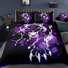3D Leopard Print 3-Piece Duvet Cover Set Hotel Bedding Sets Comforter Cover with Soft Lightweight Microfiber For Holiday Decoration(Include 1 Duvet Cover and 1or 2 Pillowcases)