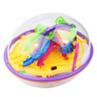 3D Maze Puzzle Box Maze Ball Focus Toy Transparent Body Child