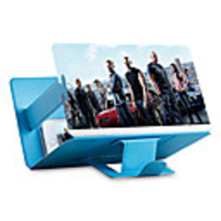 3D Phone Screen Magnifier Stereoscopic Amplifying Desktop foldable Leather Brack
