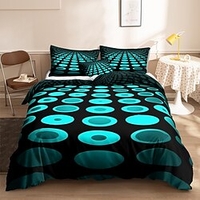 3D Printed 3-Piece Duvet Cover Set Hotel Bedding Sets Comforter Cover with Soft Lightweight Microfiber,  Include 1 Duvet Cover,  2 Pillowcases (1 Pillowcase for Twin/Single) miniinthebox