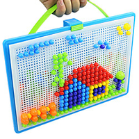 3D Puzzle Jigsaw Puzzle Educational Toy Novelty Mushroom Bead Mosaic 296 pcs Unisex Boys
