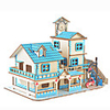 3D Puzzle Jigsaw Puzzle Model Building Kit Famous buildings House DIY Hard Card Paper 90 pcs Classic Anime Cartoon Kid