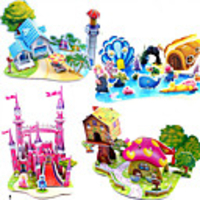 3D Puzzle Jigsaw Puzzle Model Building Kit Famous buildings Ship DIY Hard Card Paper Classic Anime Cartoon Kid