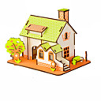 3D Puzzle Model Building Kit House DIY High Quality Paper Classic Kid