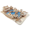3D Puzzle Model Building Kit Wooden Model Famous buildings House Shaolin Temple DIY Wooden Natural Wood Kid